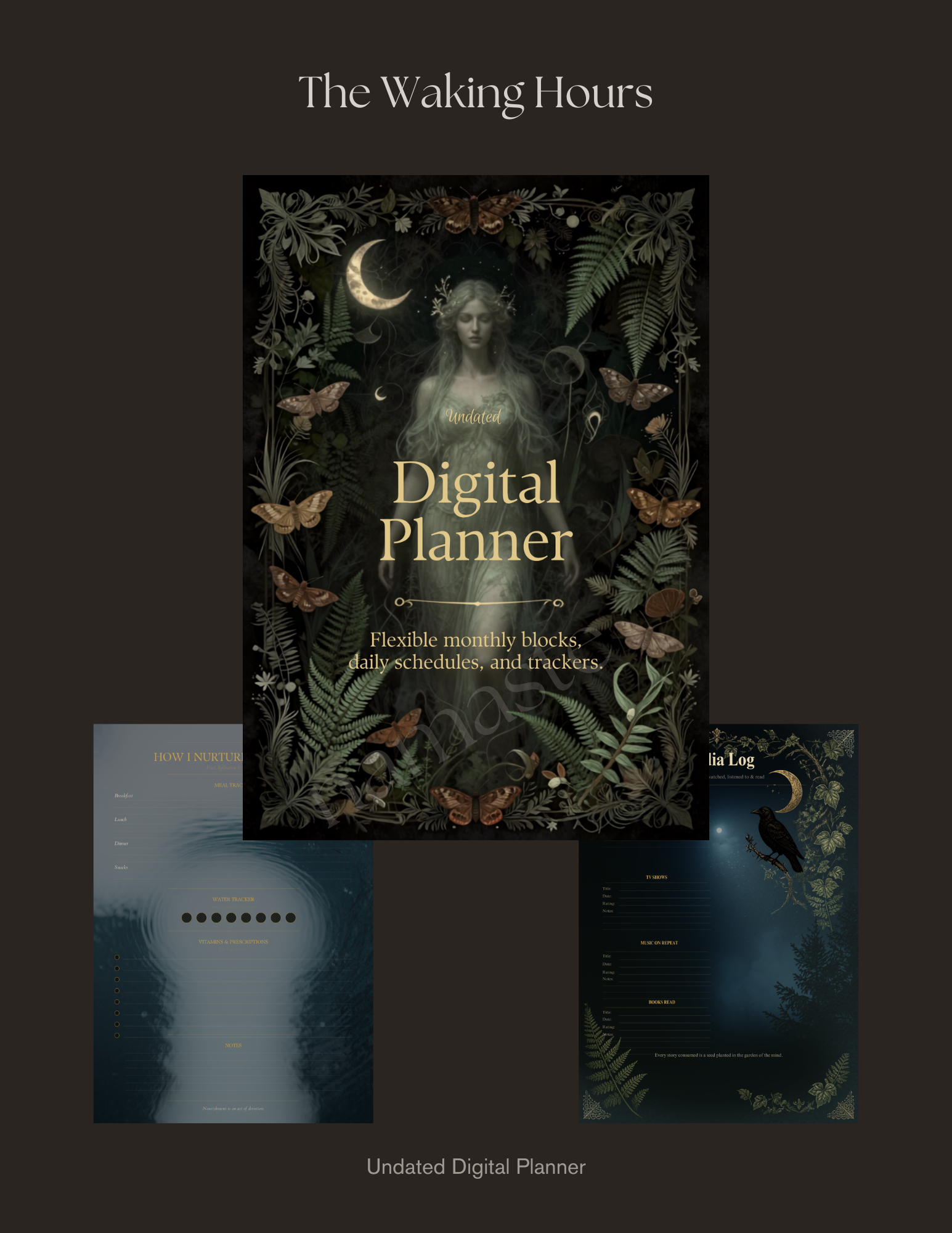 The Waking Hours Undated Digital Planner