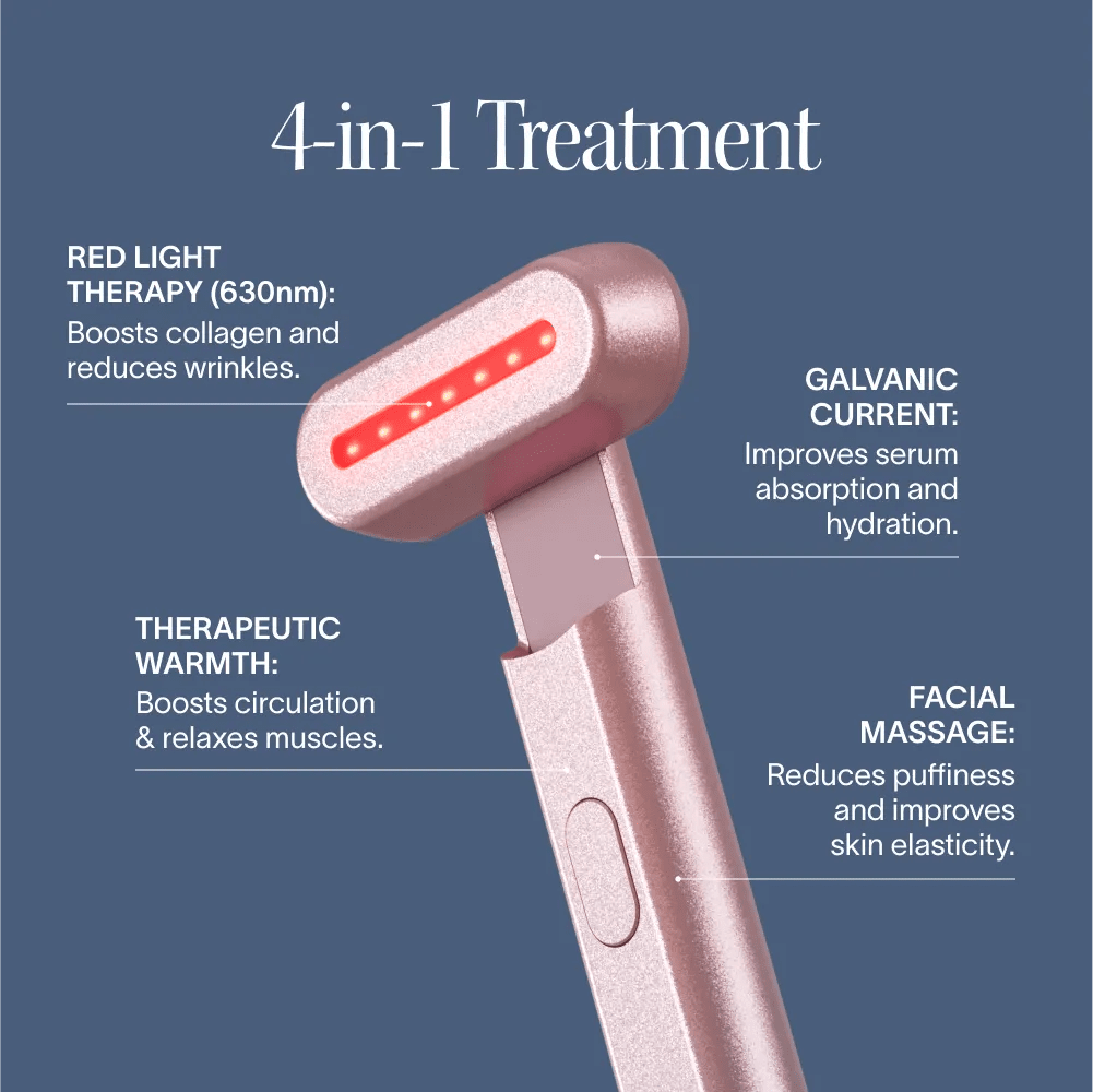 4-in-1 Red Light Therapy Wand & Activating Serum Kit - Whispered Echos