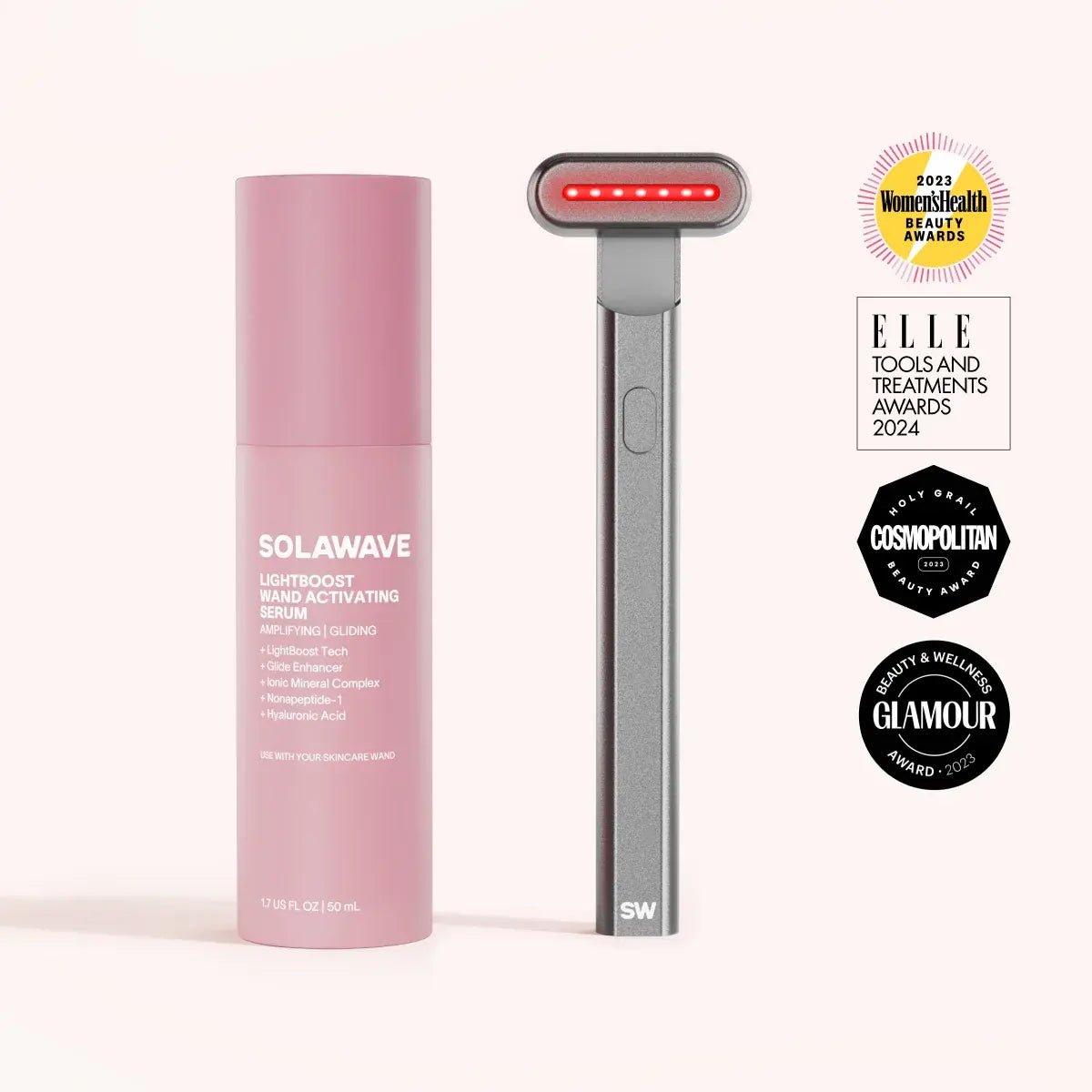 4-in-1 Red Light Therapy Wand & Activating Serum Kit - Skincare Tools - Whispered Echos