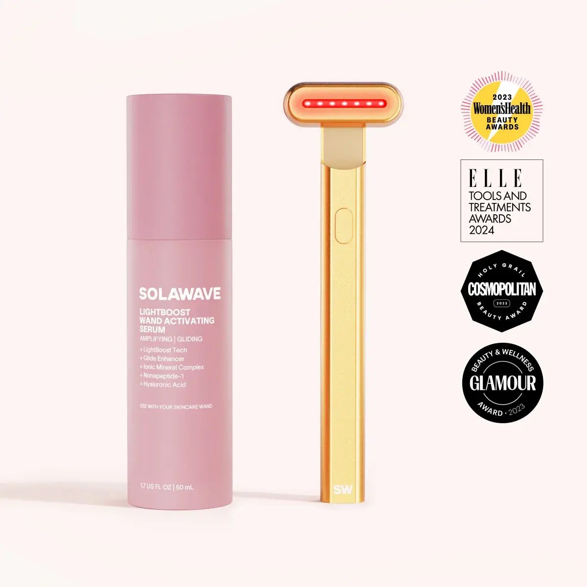 4-in-1 Red Light Therapy Wand & Activating Serum Kit - Skincare Tools - Whispered Echos