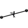 14G Black Scissors Comb Industrial Barbell 38mm