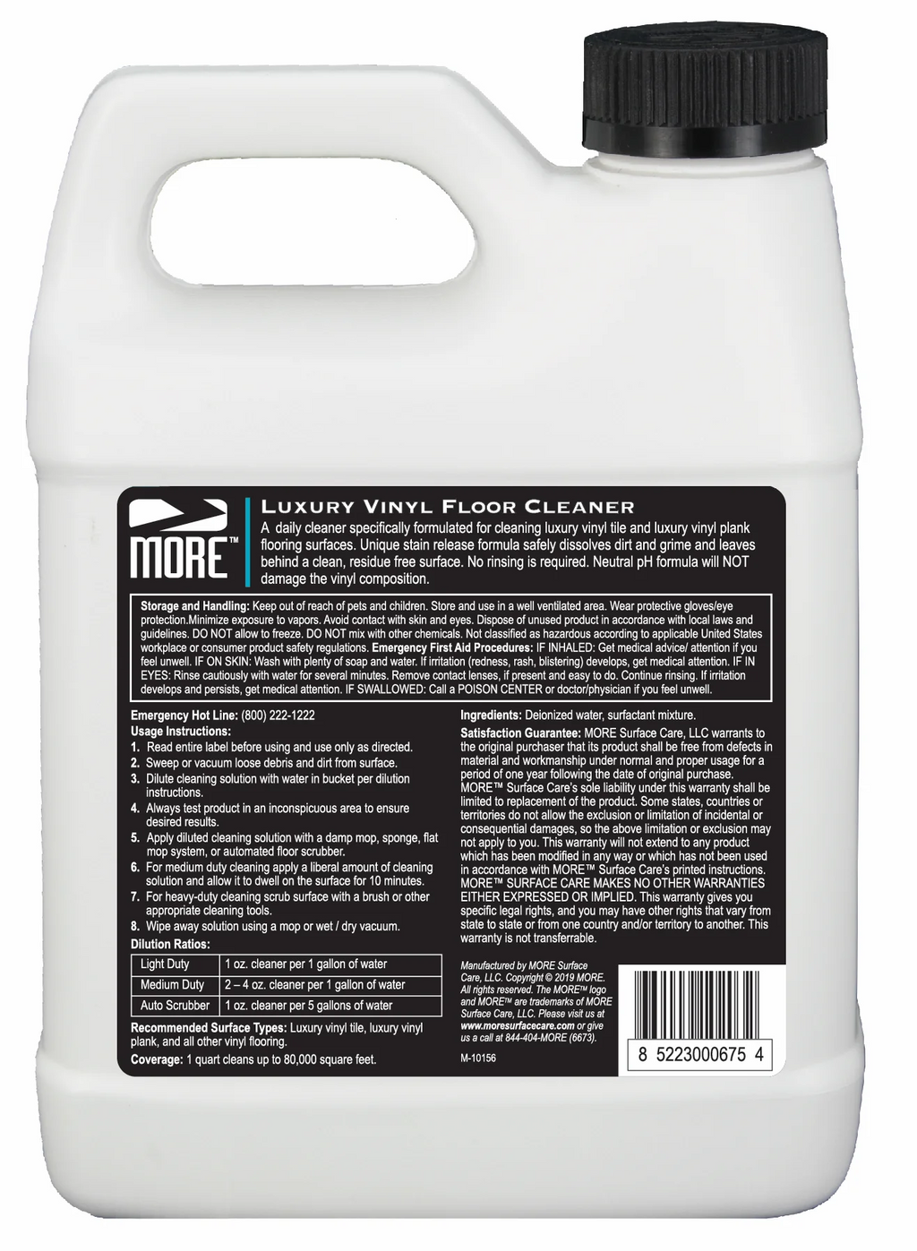 MORE® Luxury Vinyl Floor Cleaner