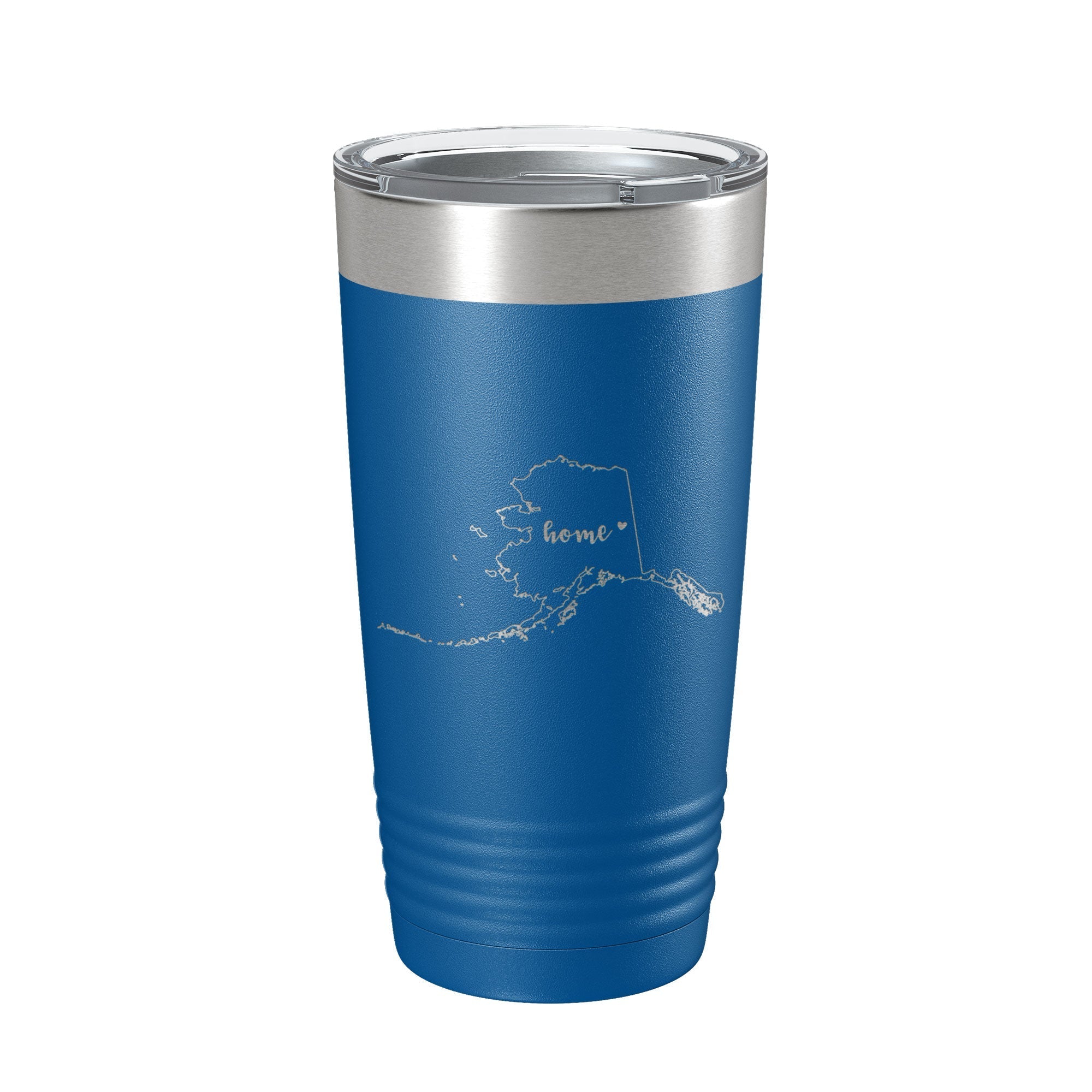 Alaska Tumbler Home State Travel Mug Insulated Laser Engraved Map Coffee Cup 20 oz - Tumblers - 20 oz Polar Camel - Whispered Echos