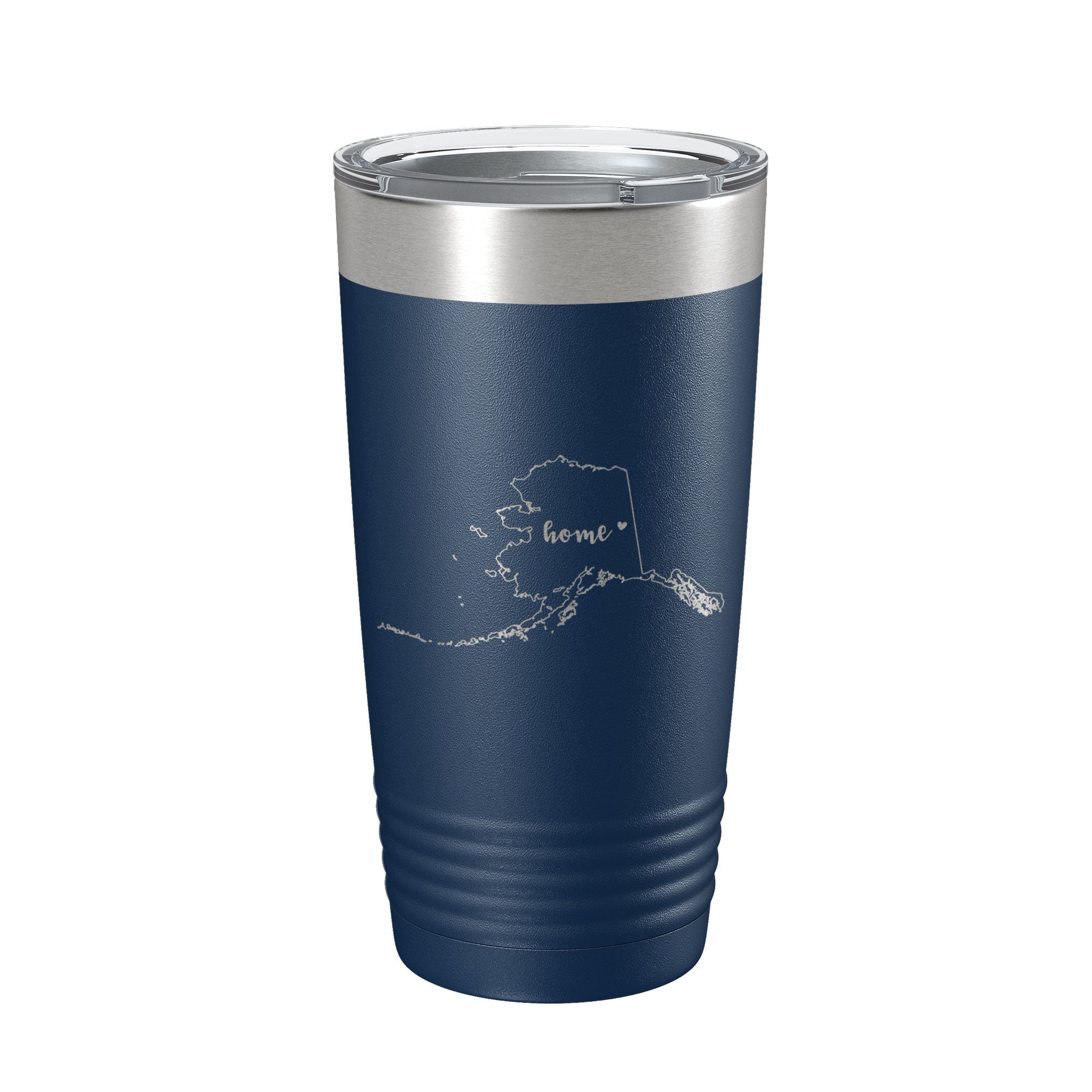 Alaska Tumbler Home State Travel Mug Insulated Laser Engraved Map Coffee Cup 20 oz - Whispered Echos
