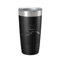 Alaska Tumbler Home State Travel Mug Insulated Laser Engraved Map Coffee Cup 20 oz - Whispered Echos