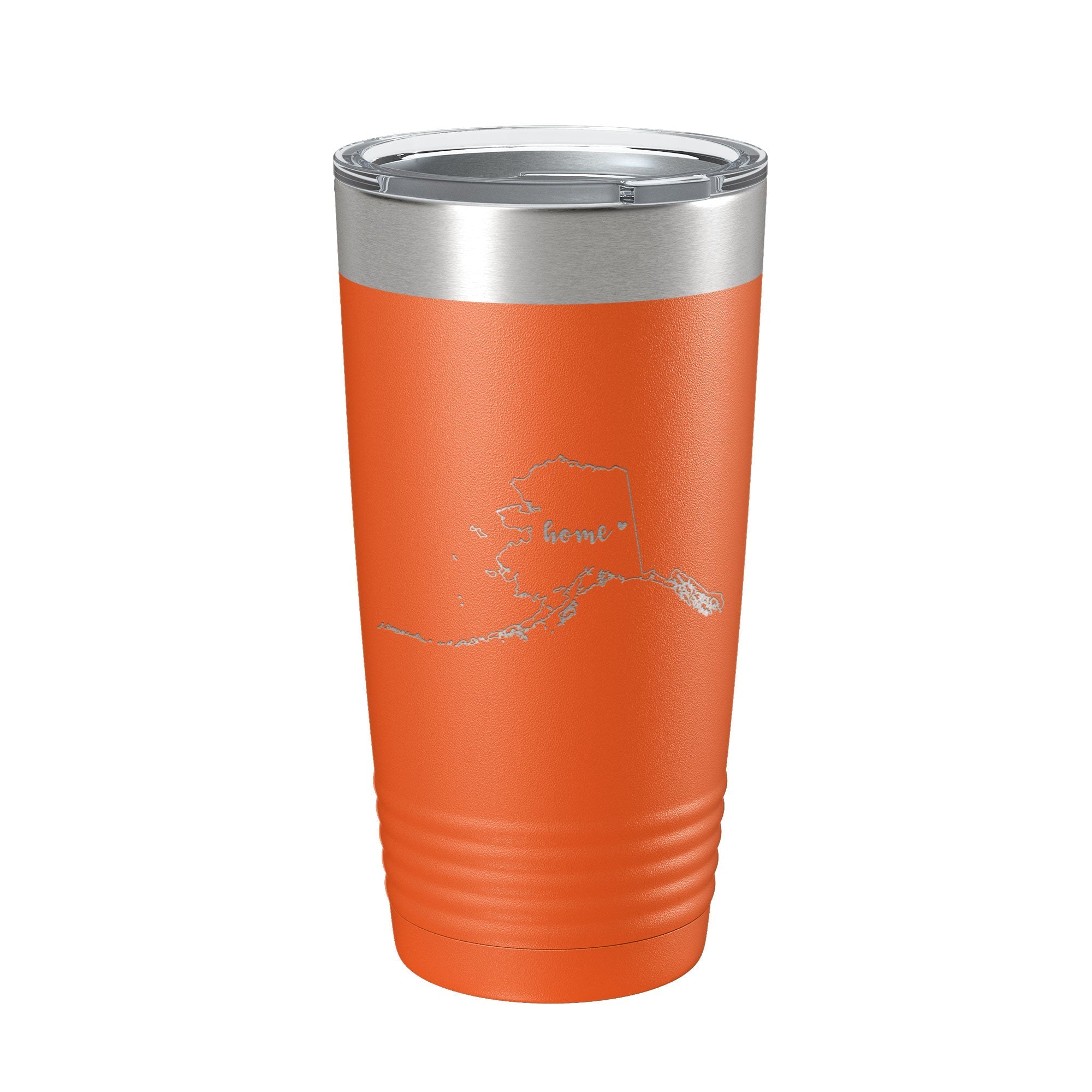 Alaska Tumbler Home State Travel Mug Insulated Laser Engraved Map Coffee Cup 20 oz - Whispered Echos