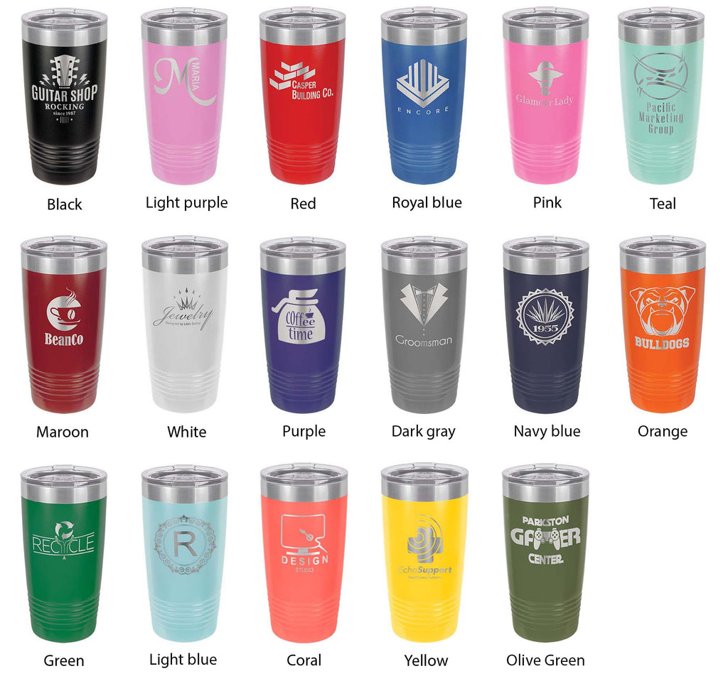 Alaska Tumbler Home State Travel Mug Insulated Laser Engraved Map Coffee Cup 20 oz - Whispered Echos