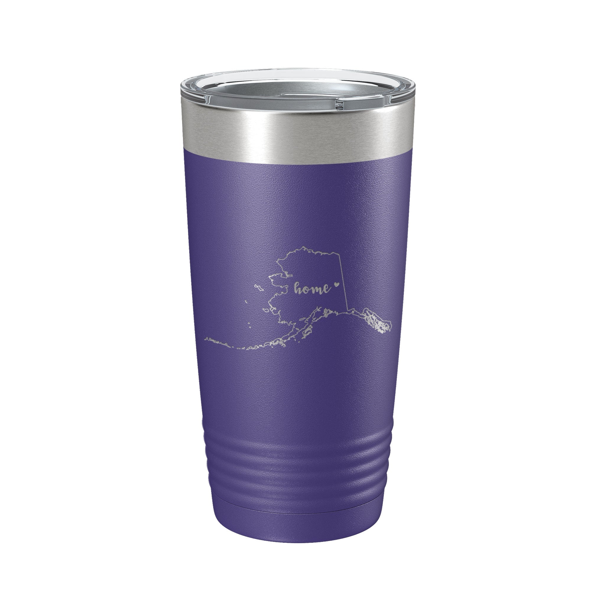 Alaska Tumbler Home State Travel Mug Insulated Laser Engraved Map Coffee Cup 20 oz - Tumblers - 20 oz Polar Camel - Whispered Echos