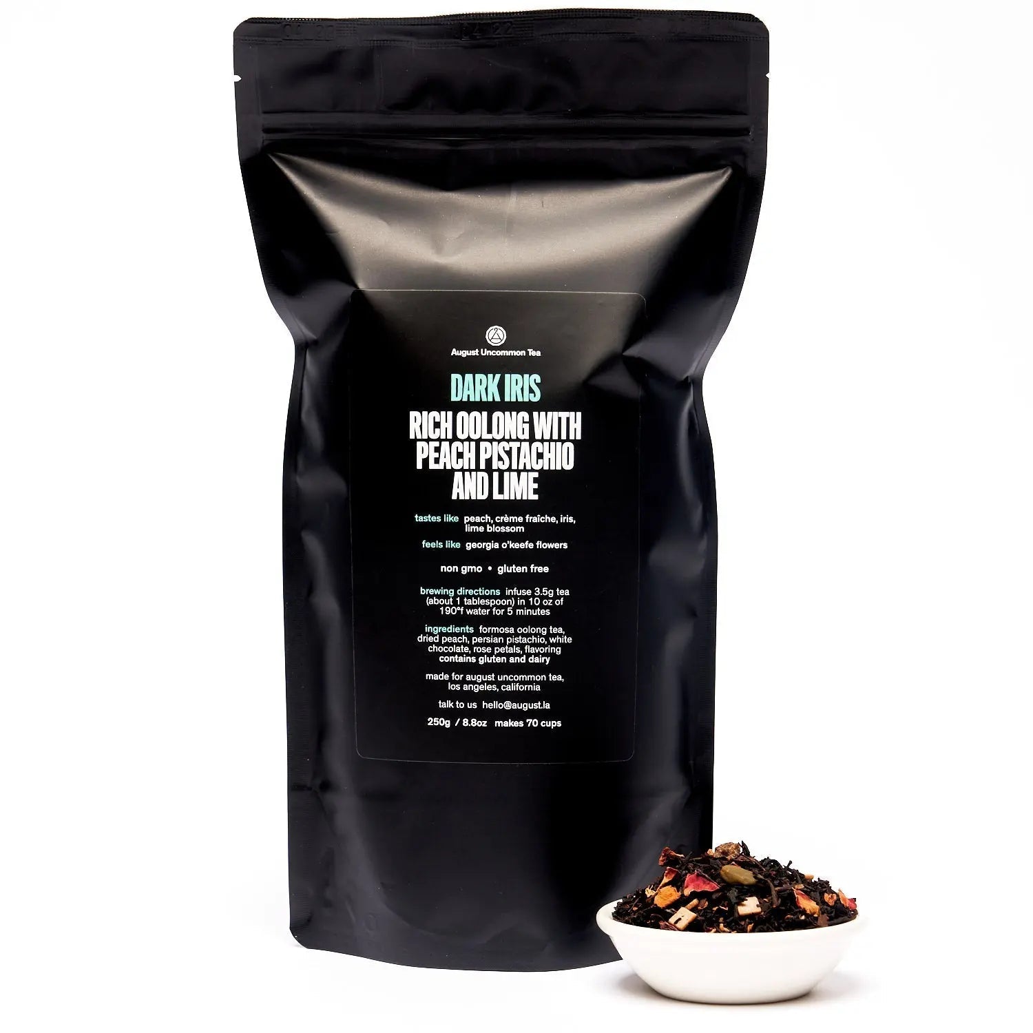 Dark Iris - Peach Pistachio Oolong Tea - Beverages > Teas > Oolong Teas - Whispered Echos