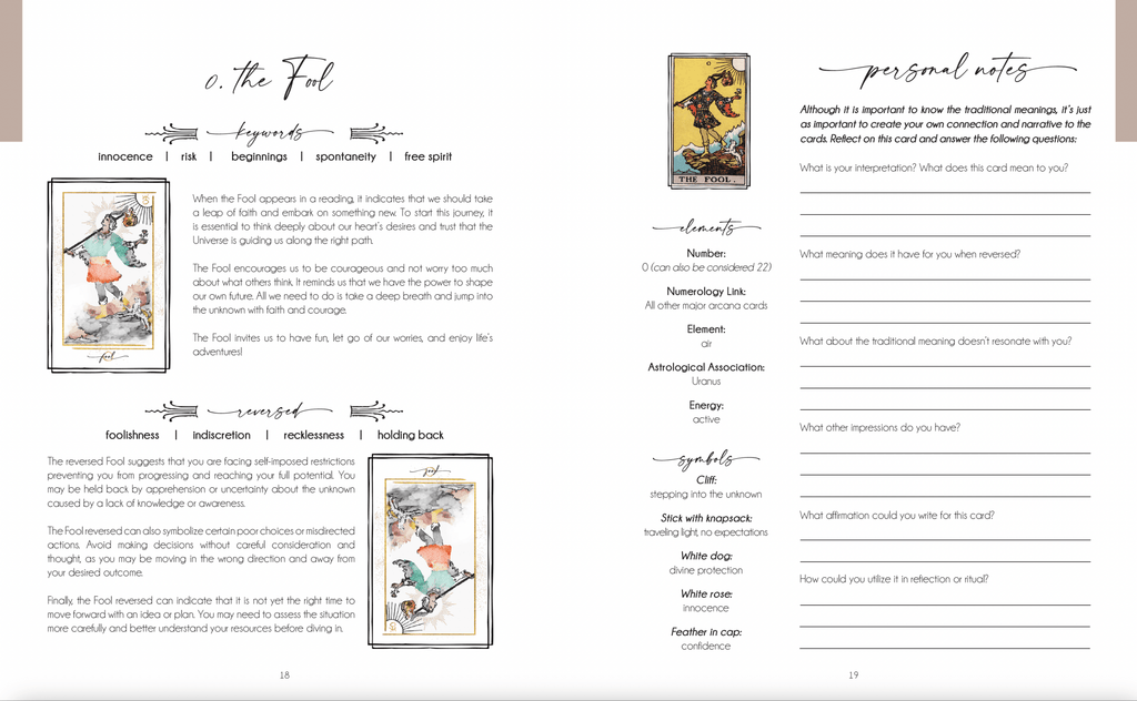 Decoding the Cards: A Tarot Workbook for Intuitive Exploration - Whispered Echos