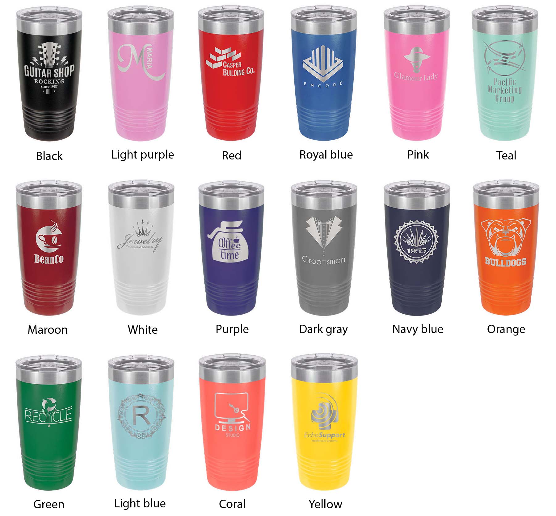 Lake Bellaire Map Tumbler Travel Mug Insulated Laser Engraved Coffee Cup Michigan 20 oz - Whispered Echos