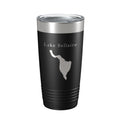 Lake Bellaire Map Tumbler Travel Mug Insulated Laser Engraved Coffee Cup Michigan 20 oz - Whispered Echos