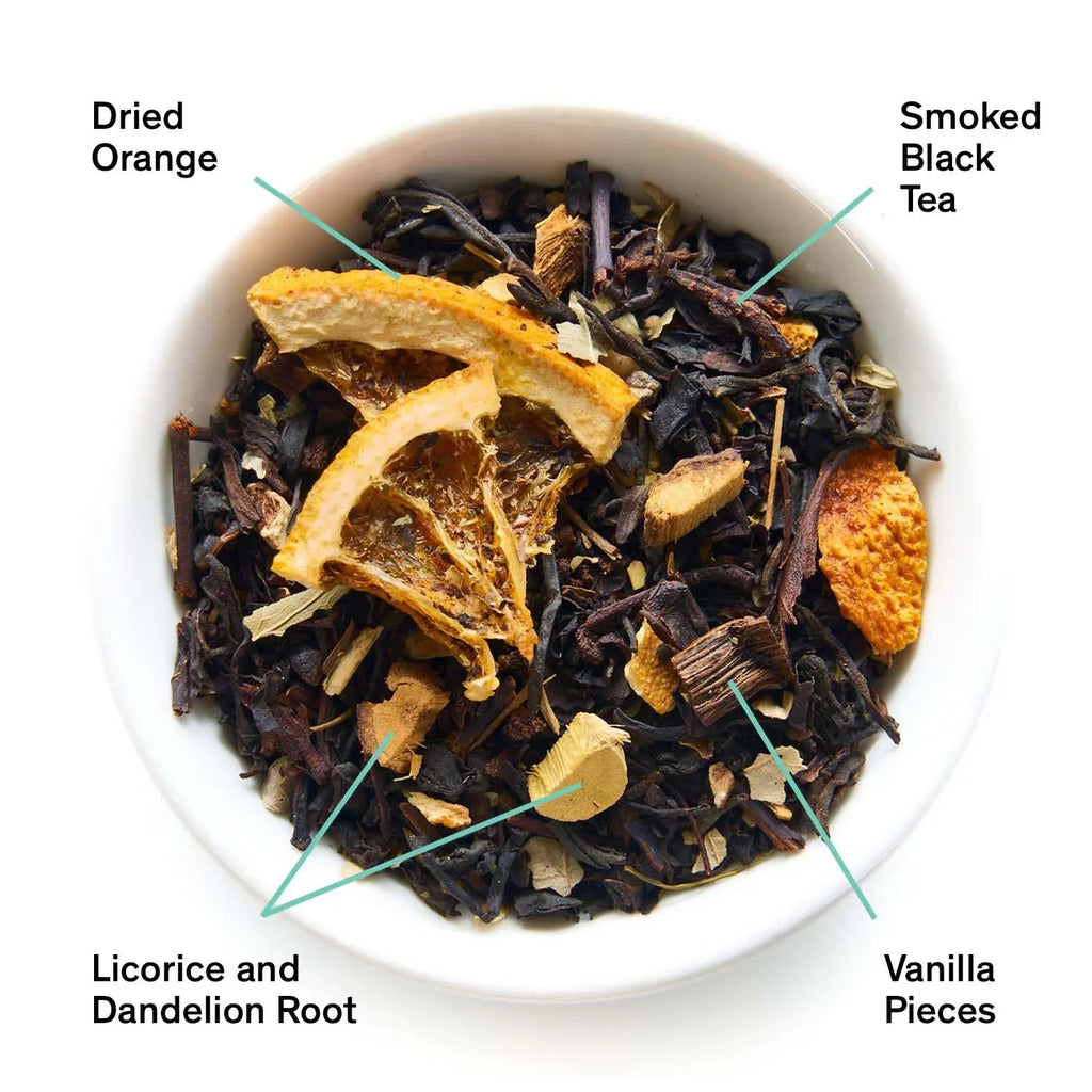 Mood Indigo - Smoky Orange Vanilla Black tea - Whispered Echos