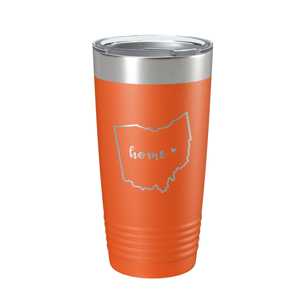Ohio Tumbler Home State Travel Mug Insulated Laser Engraved Map Coffee Cup 20 oz - Whispered Echos