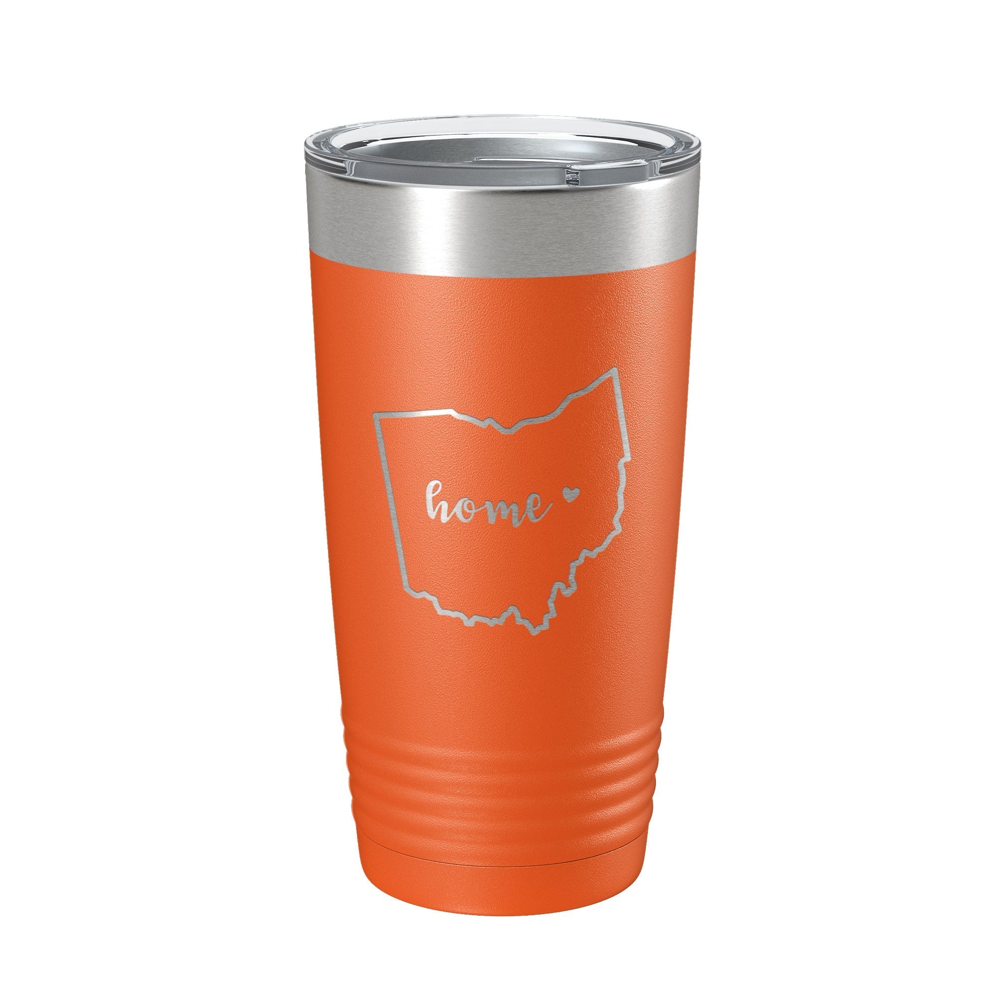 Ohio Tumbler Home State Travel Mug Insulated Laser Engraved Map Coffee Cup 20 oz - Whispered Echos