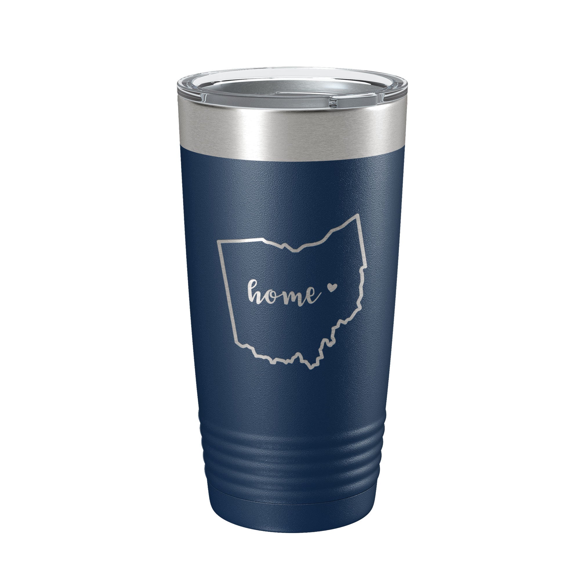 Ohio Tumbler Home State Travel Mug Insulated Laser Engraved Map Coffee Cup 20 oz - Whispered Echos